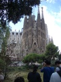 Sagrada Familian kirkko Barselonassa.