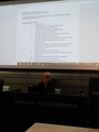 Kokouksen esityslista oli helposti nähtävillä.